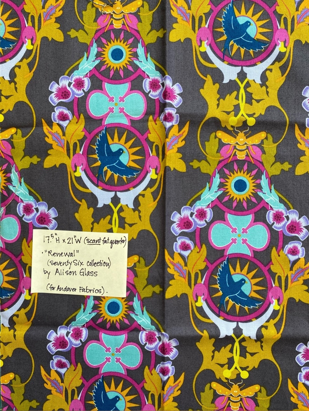 OOP Alison Glass Fabrics- 2016 “Renewal” & “Meadow”(blender). - Picture 5 of 12